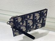 Fortok Dior A5 Pouch Beige and Black Maxi Dior Oblique Jacquard 26.5x17.5cm - 4