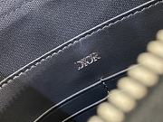 Fortok Dior A5 Pouch Black and Blue Maxi Dior Oblique Jacquard 26.5x17.5cm - 3