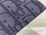 Fortok Dior A5 Pouch Black and Blue Maxi Dior Oblique Jacquard 26.5x17.5cm - 2