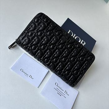 Fortok Dior Black Gravity Leather Wallet 19×11cm