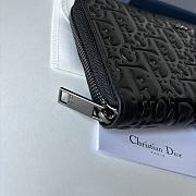 Fortok Dior Black Gravity Leather Wallet 19×11cm - 3