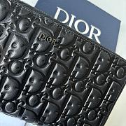 Fortok Dior Black Gravity Leather Wallet 19×11cm - 2