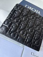 Fortok Dior Black Gravity Leather Wallet 11×9.5cm - 6