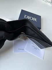 Fortok Dior Black Gravity Leather Wallet 11×9.5cm - 2