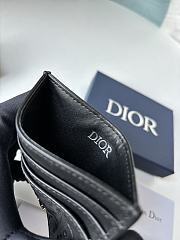 Fortok Dior Black Gravity Leather Card Holder 10x8cm - 3