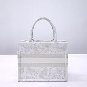 Fortok Dior Butterfly Zodiac Embroidery Tote Bag 36x27x16cm - 6