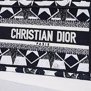 Fortok Dior Étoile Graphic Embroidery Mini Tote Bag Blue&White 22.5x24x8cm - 5