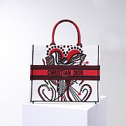 Fortok Dior Cupids Embroidery Tote Bag 36.5x28x14cm - 1