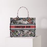 Fortok Dior Multicolor Zodiac Sign EmbroiderY Tote Bag 36x27x16cm  - 1