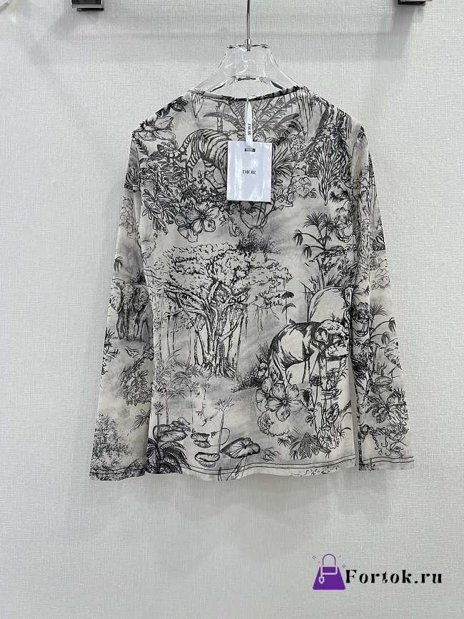 Fortok Dior Ink printed and Dyed Animal Shirt - 1