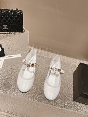 Fortok Chanel 23 Loafers in White - 1