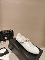 Fortok Chanel 23 Loafers in White - 5