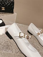 Fortok Chanel 23 Loafers in White - 4