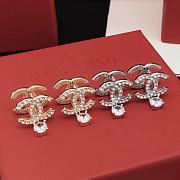 Fortok Chanel Double C Earrings Silver/Gold XED0460 - 1