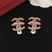Fortok Chanel Double C Earrings Silver/Gold XED0460 - 6