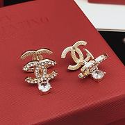 Fortok Chanel Double C Earrings Silver/Gold XED0460 - 3