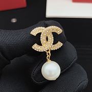 Fortok Chanel Double C Pearl Earrings XED0104 - 4