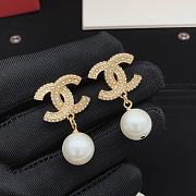 Fortok Chanel Double C Pearl Earrings XED0104 - 6