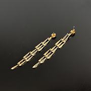 Fortok Bottega Veneta Branch-shaped Drop Earrings Gold - 1