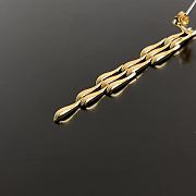 Fortok Bottega Veneta Branch-shaped Drop Earrings Gold - 6