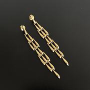Fortok Bottega Veneta Branch-shaped Drop Earrings Gold - 4