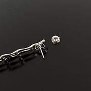Fortok Bottega Veneta Branch-shaped Drop Earrings Silver - 4