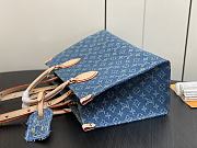 Fortok Louis Vuitton Onthego Bag Blue Denim M46871 35x27x14cm  - 4