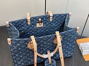 Fortok Louis Vuitton Onthego Bag Blue Denim M46871 35x27x14cm  - 5