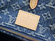 Fortok Louis Vuitton Onthego Bag Blue Denim M46871 35x27x14cm  - 6