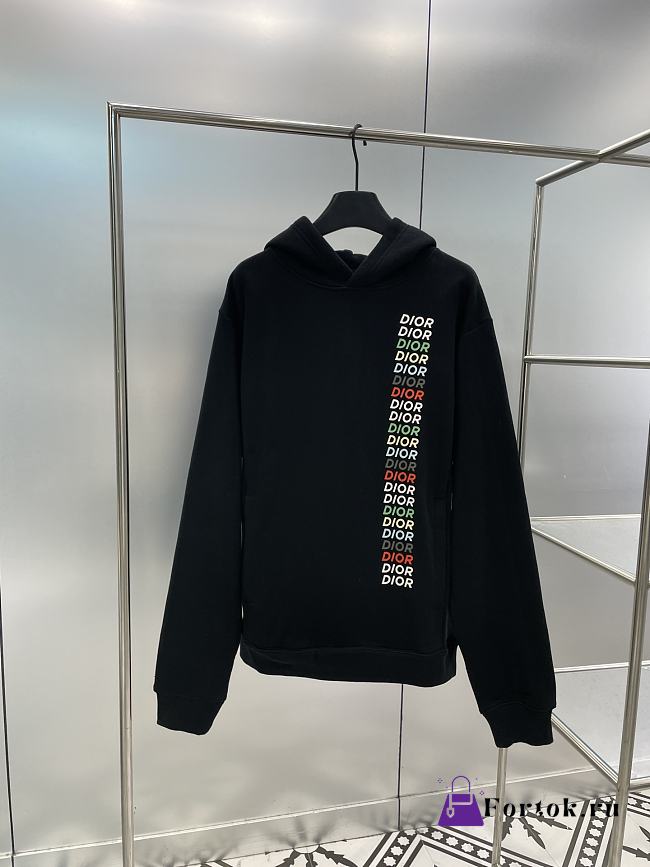 Fortok Dior Hooded Sweatshirt Beige/Black - 1