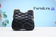 Fortok Saint Laurent 87 Quilted-Leather Clutch Bag Black 754001 26x26.5x5cm - 1