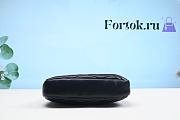 Fortok Saint Laurent 87 Quilted-Leather Clutch Bag Black 754001 26x26.5x5cm - 3