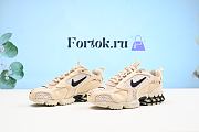 Fortok Nike Stussy x Air Zoom Spiridon Caged Fossil CQ5486-200 Sneakers - 4