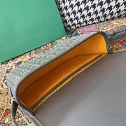 Fortok Goyard Belvedere Grey Shoulder Bag 22×7×17cm - 5