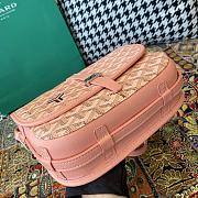 Fortok Goyard Belvedere Pink Shoulder Bag 22×7×17cm - 2