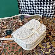Fortok Goyard Belvedere White Shoulder Bag 22×7×17cm - 6