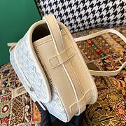 Fortok Goyard Belvedere White Shoulder Bag 22×7×17cm - 3