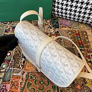 Fortok Goyard Belvedere White Shoulder Bag 22×7×17cm - 2