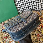 Fortok Goyard Belvedere Dark Blue Shoulder Bag 22×7×17cm - 5