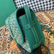Fortok Goyard Belvedere Green Shoulder Bag 22×7×17cm - 6