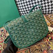 Fortok Goyard Belvedere Green Shoulder Bag 22×7×17cm - 4