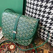 Fortok Goyard Belvedere Green Shoulder Bag 22×7×17cm - 3