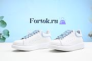 Fortok Alexander Mcqueen White Lake Blue Sneakers - 3