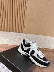 Fortok Chanel Black and White CC Embossed Logo Sneakers No.1 - 6