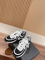 Fortok Chanel Black and White CC Embossed Logo Sneakers No.1 - 4