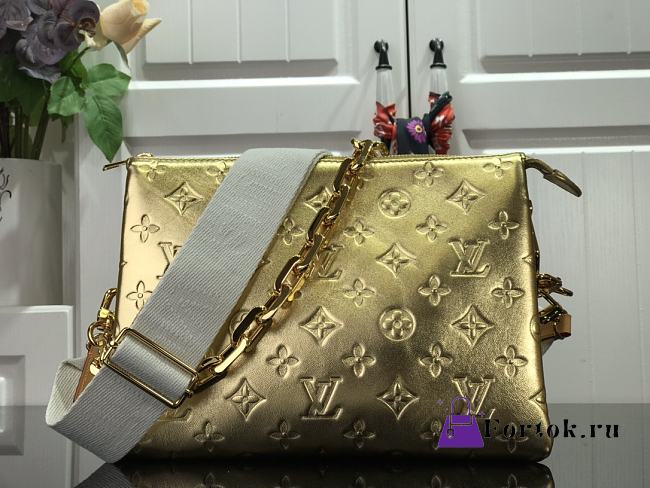 Fortok Louis Vuitton Coussin PM Bag Gold 20×26×12cm - 1