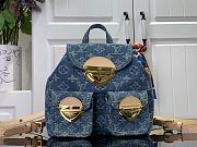 Fortok Louis Vuitton Backpack Blue Denim M46836 20x20x11cm - 1