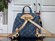 Fortok Louis Vuitton Backpack Blue Denim M46836 20x20x11cm - 4