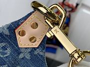 Fortok Louis Vuitton High Rise Waist Bag Blue Denim M46837 38x16x8cm  - 2