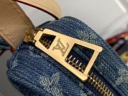 Fortok Louis Vuitton MM Croissant Bag Blue Denim M46856 21x7x5cm - 3
